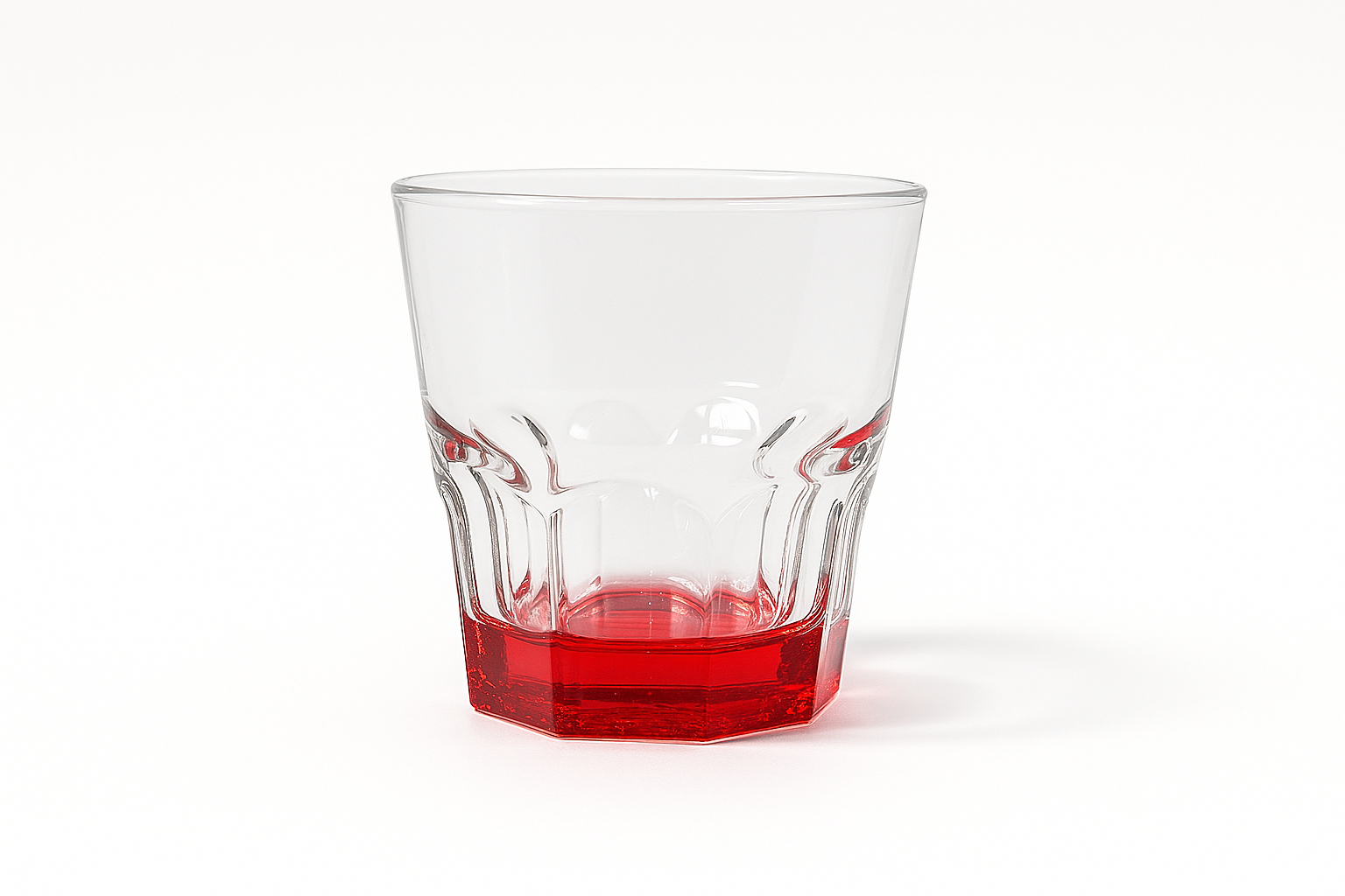 Vaso base roja